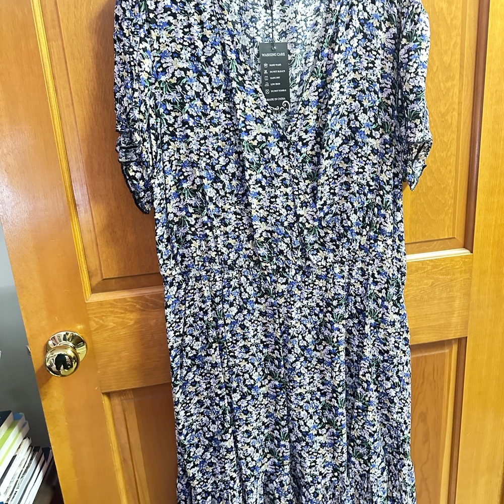 Floral Blue Dress
